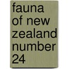 Fauna Of New Zealand Number 24 door L. Lyneborg