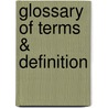 Glossary Of Terms & Definition door Baldin