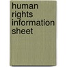 Human Rights Information Sheet door Directorate Council of Europe