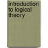 Introduction To Logical Theory