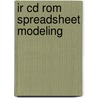 Ir Cd Rom Spreadsheet Modeling door Onbekend