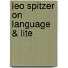 Leo Spitzer on Language & Lite door E. Kristina Baer