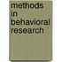 Methods In Behavioral Research