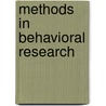 Methods In Behavioral Research door Scott C. Bates
