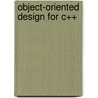 Object-Oriented Design for C++ door Tsvi Bar-David