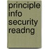 Principle Info Security Readng