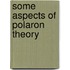 Some Aspects Of Polaron Theory