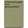 Untersuchungen Zum Genussystem door Matthias Sieberkrob
