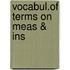 Vocabul.Of Terms On Meas & Ins