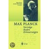 Vorträge, Reden, Erinnerungen door Max Planck