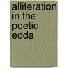 Alliteration in the Poetic Edda by Tadao Shimomiya