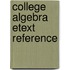 College Algebra eText Reference
