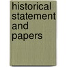 Historical Statement And Papers door Illinois Society of Church History