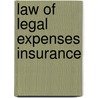 Law Of Legal Expenses Insurance door Michael Feldman