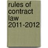 Rules of Contract Law 2011-2012