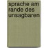 Sprache Am Rande Des Unsagbaren
