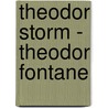 Theodor Storm - Theodor Fontane door Gabriele Radecke