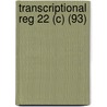Transcriptional Reg 22 (C) (93) door McKnight