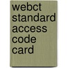 Webct Standard Access Code Card door Marshall B. Romney