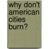 Why Don't American Cities Burn?