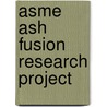 Asme Ash Fusion Research Project door Asme