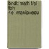 Bndl: Math F/El Tch 4e+Manip+Edu