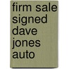 Firm Sale Signed Dave Jones Auto door Jones Warshaw
