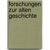 Forschungen zur Alten Geschichte door Meyer Eduard