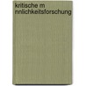 Kritische M Nnlichkeitsforschung door Mevluet Kuecuekyasar