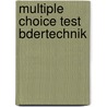 Multiple Choice Test Bdertechnik door Hans-Jürgen Berger