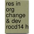 Res in Org Change & Dev Rocd14 H