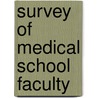 Survey of Medical School Faculty door Not Available