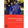 Affordability Of Higher Education by Sara Yount