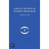 Annual Review of Nursing Research, Volume 20, 2002 door Patricia Archbold
