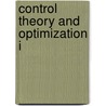 Control Theory And Optimization I door M.I. Zelikin
