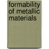 Formability Of Metallic Materials