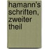 Hamann's Schriften, Zweiter Theil