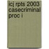 Icj Rpts 2003 Casecriminal Proc I
