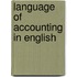Language of Accounting in English