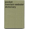 Pocket Merriam-Webster Dictionary door Langenscheidt Publishers