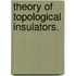 Theory Of Topological Insulators.
