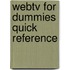 Webtv For Dummies Quick Reference