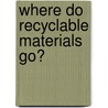 Where Do Recyclable Materials Go? door Sabbithry Persad