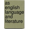 As English Language And Literature door Steven Croft