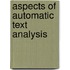 Aspects Of Automatic Text Analysis
