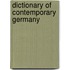 Dictionary Of Contemporary Germany