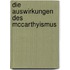 Die Auswirkungen Des Mccarthyismus