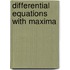 Differential Equations With Maxima