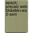 Epack: Precalc Web Bk&Ebk+Wa 2-Sem