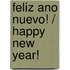 Feliz ano Nuevo! / Happy New Year!